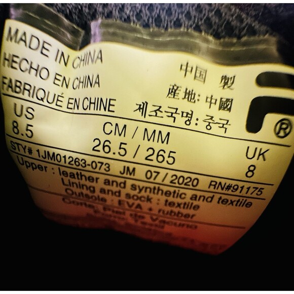 FILA Reminder Lace Up Trainers Shoes Sneakers Gray Black Athletic‎ Men's 8.5 NEW - Picture 6 of 7